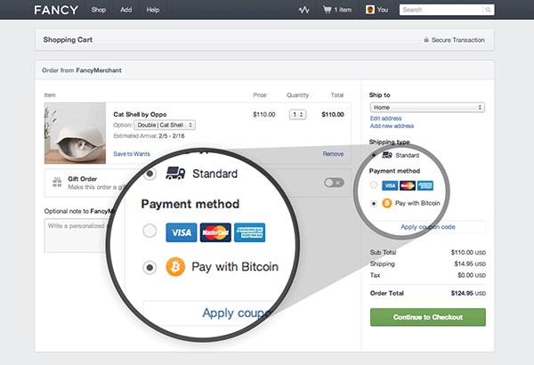 Pay with Bitcoin