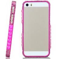 Ultra Slim and Artificial Diamond Design Metal Protective Ha...
