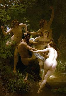 William-Adolphe Bouguereau 1825-1905 - Nymphs and Satyr 1873